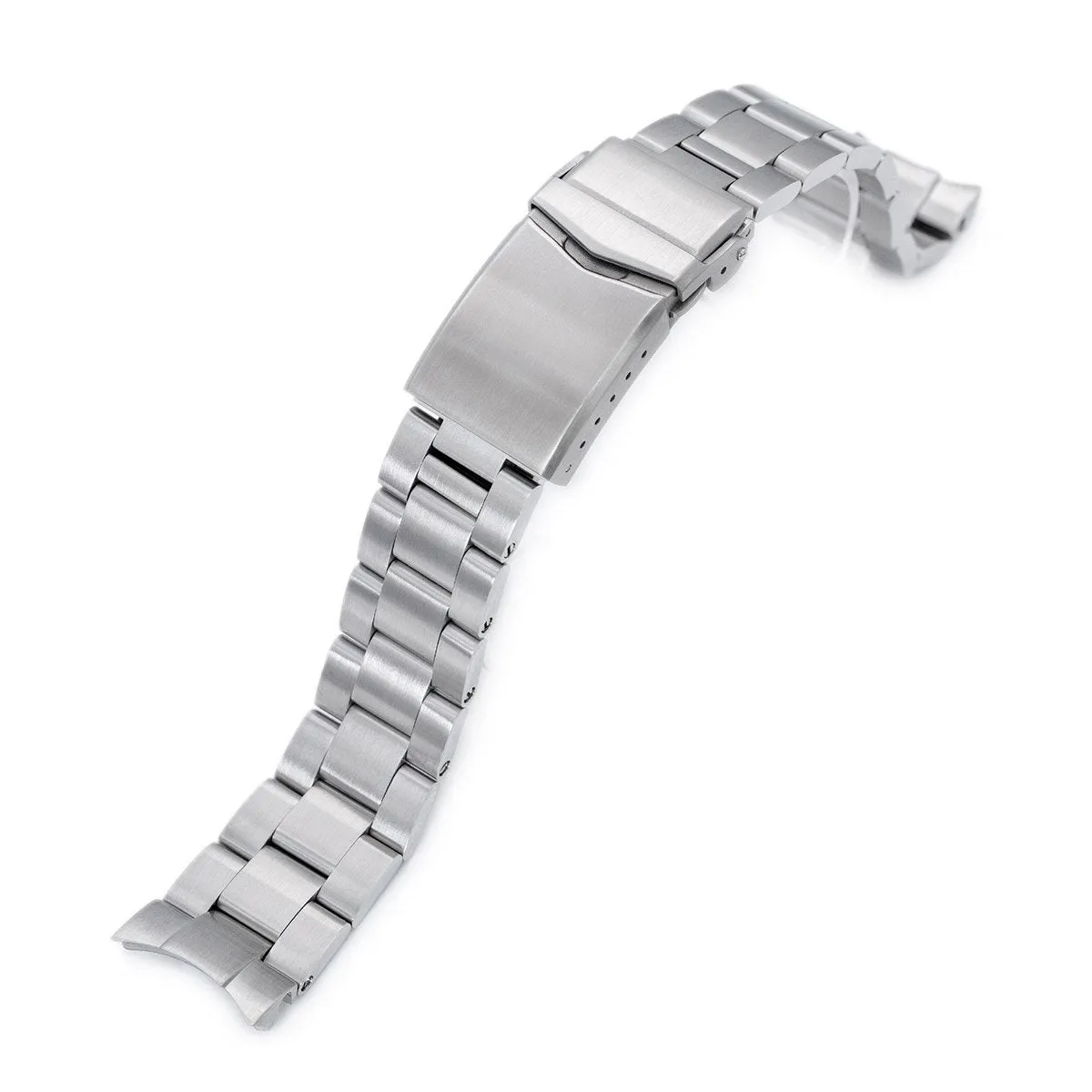 20mm Super-O Boyer Watch Band compatible with Seiko Mechanical Automatic SARB033, 316L Stainless Steel Brushed V-Clasp