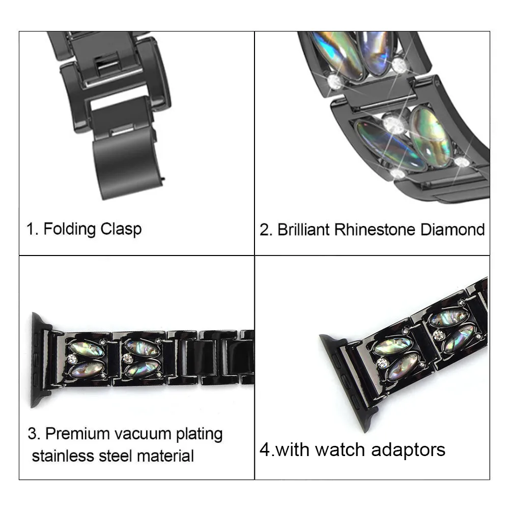 Alloy Metal Band for Apple Watch 49mm-Black