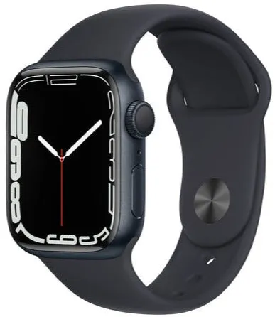 Apple Watch Series 7 45mm (GPS CELLULAR) Midnight Aluminum Case with Midnight Sport Band (3J410LL/A)