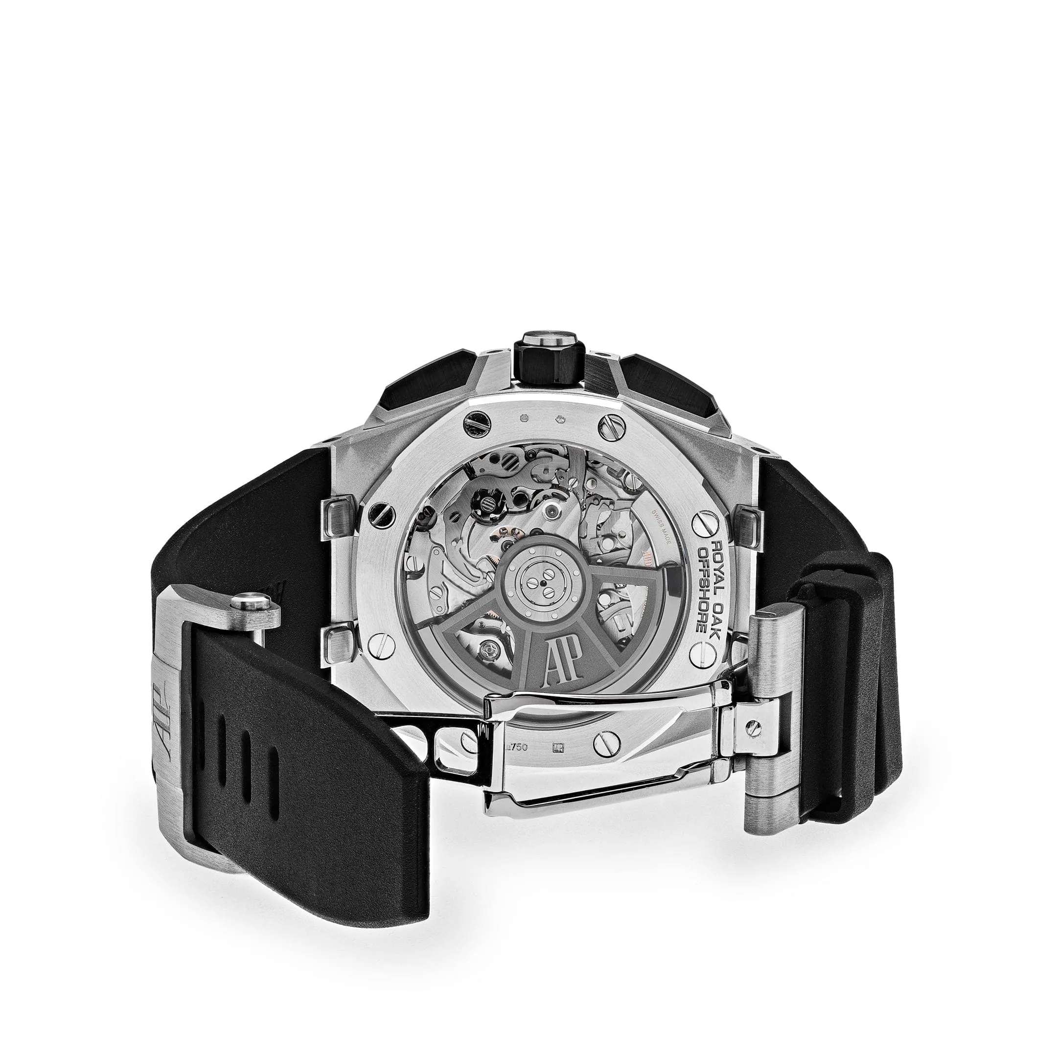 Audemars Piguet Royal Oak Offshore 26424BC.ZZ.D002CA.01 Selfwinding Chronograph White Gold Diamond Bezel Black Dial