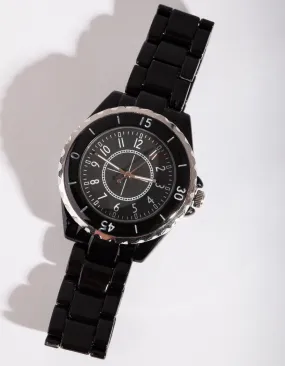 Black Coated Metal Watch