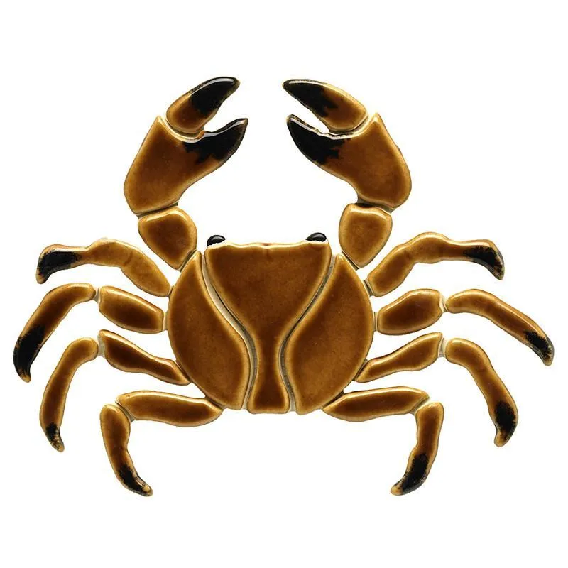 Brown Crab - Pool Mosaic