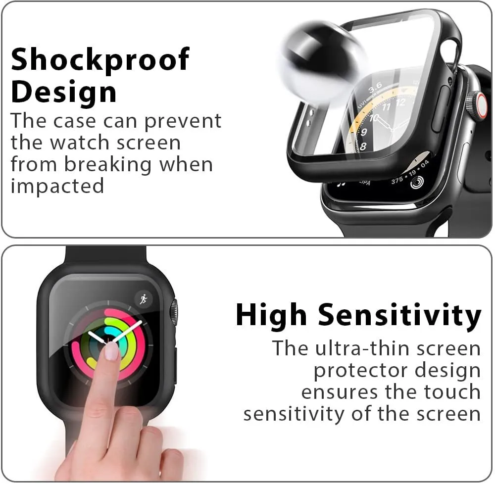 Case with Screen Protector for Apple Watch Series 7