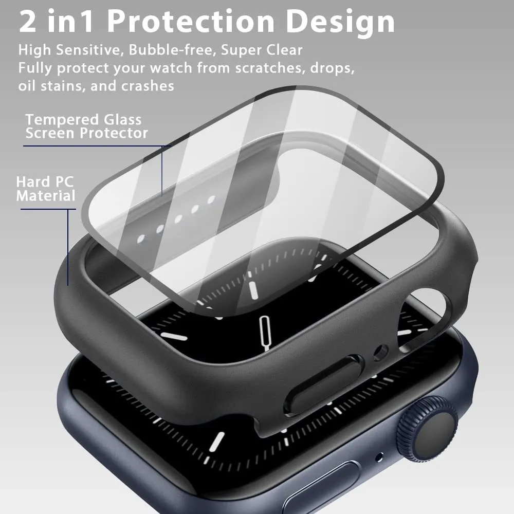 Case with Screen Protector for Apple Watch Series 7