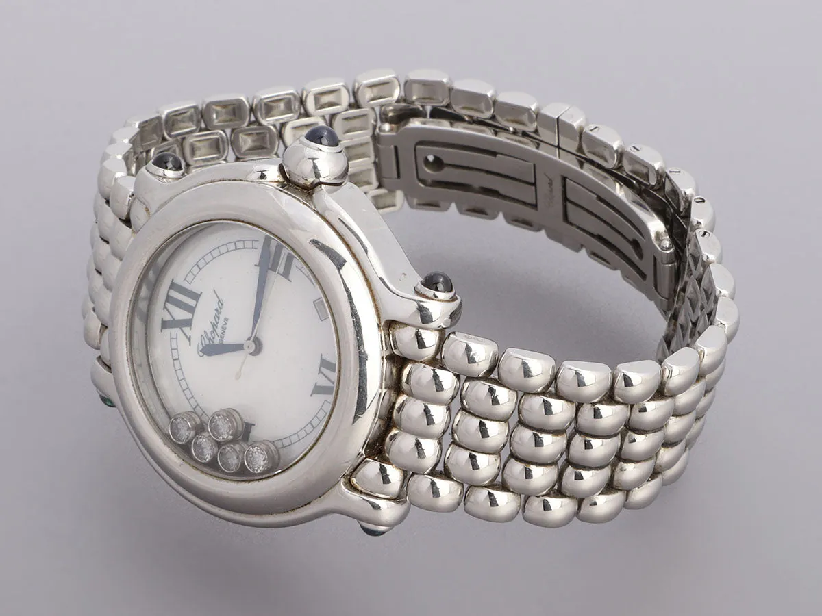 Chopard Stainless Steel Happy Diamonds Watch 42mm