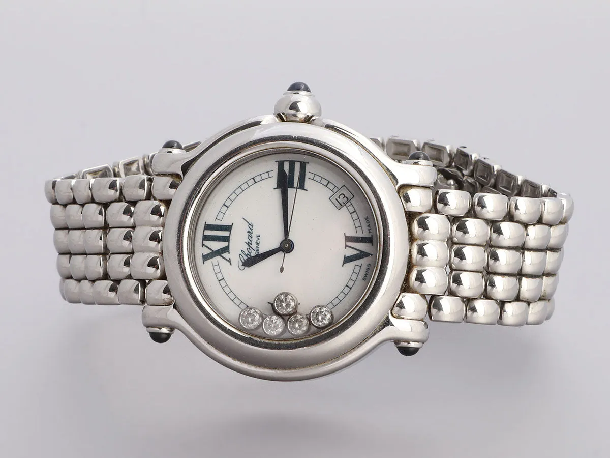 Chopard Stainless Steel Happy Diamonds Watch 42mm