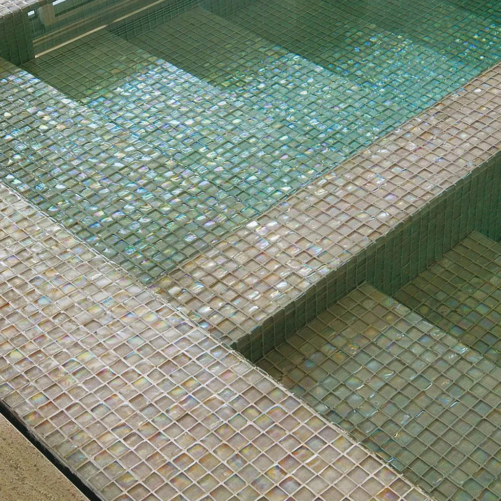 Flax Cubes, 7/8" x 7/8" - Glass Tile