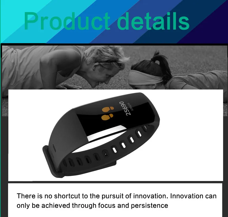 G19 Fitness Bracelet Smartwatch - tracks BP, Pedometer, Pulsometer and more