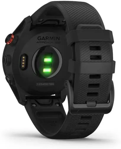 Garmin Approach S62 GPS Golf Watch (Black Bezel/Black Band) W/Accessories