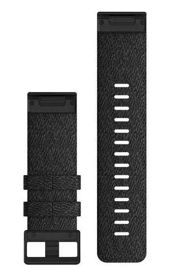 GRM Watch Band QuickFit 26 Heathered Black Nylon