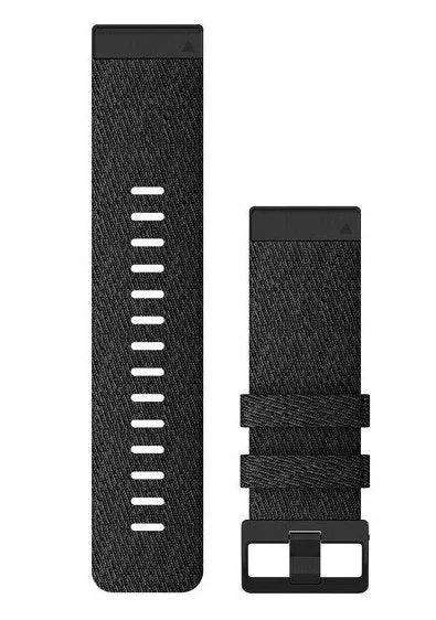 GRM Watch Band QuickFit 26 Heathered Black Nylon