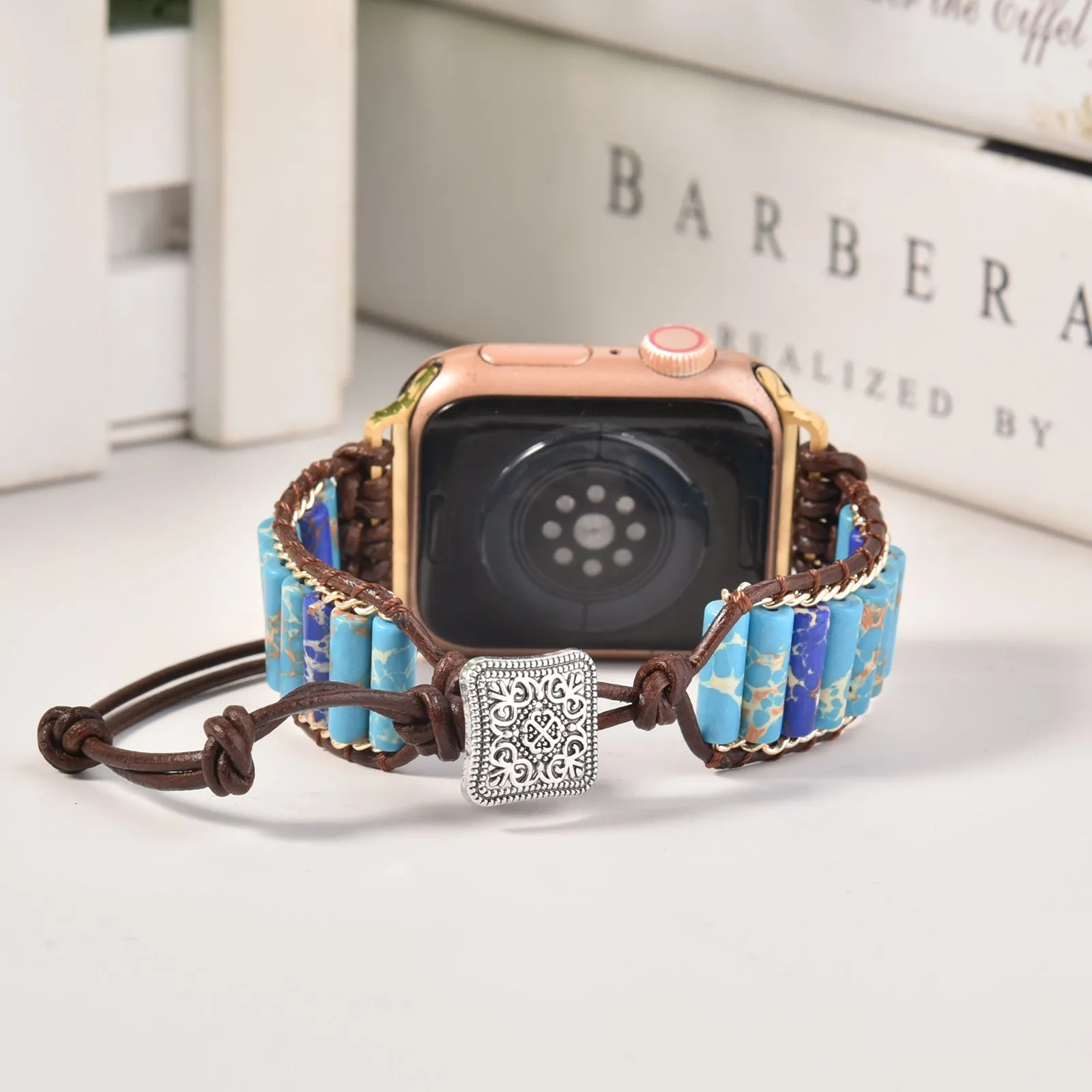 Handmade Bohemian Style Apple Watch Band Bracelet for 38/40/41mm & 42/44/45mm