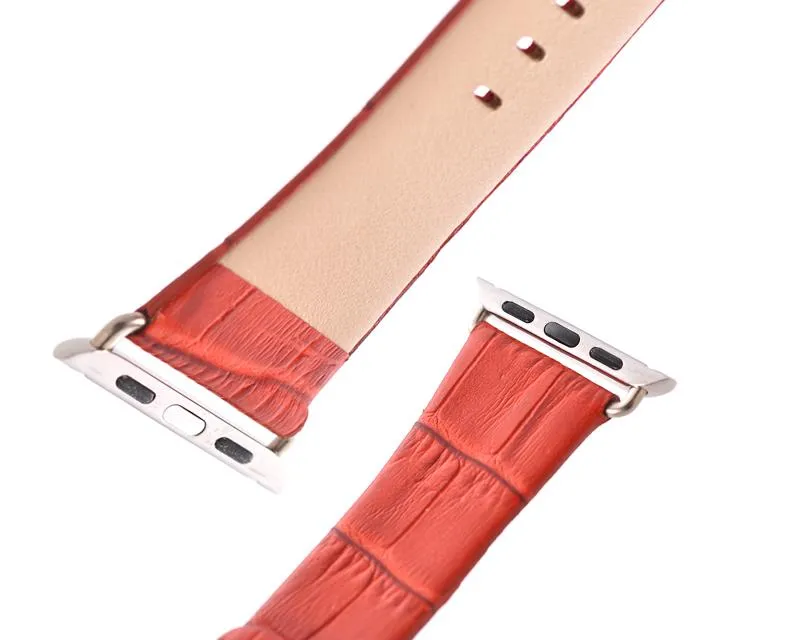 Krokodil Replacement Leather Watch Band for Apple Watch