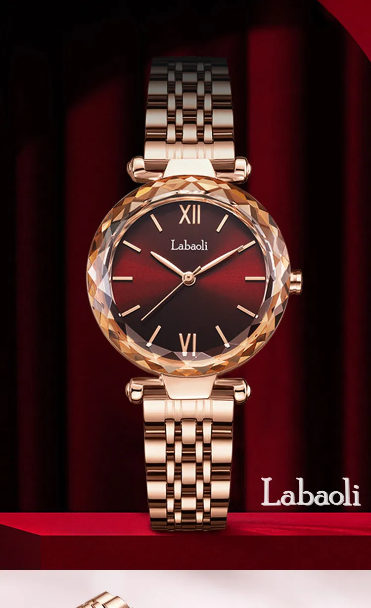 Laboli Wine Red Steel Watch