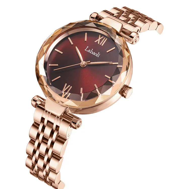 Laboli Wine Red Steel Watch