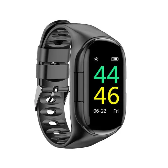 LEMFO M1 Newest AI Smart Watch With Bluetooth Earphone Heart Rate Monitor Smart Wristband Long Time Standby Sport Watch Men