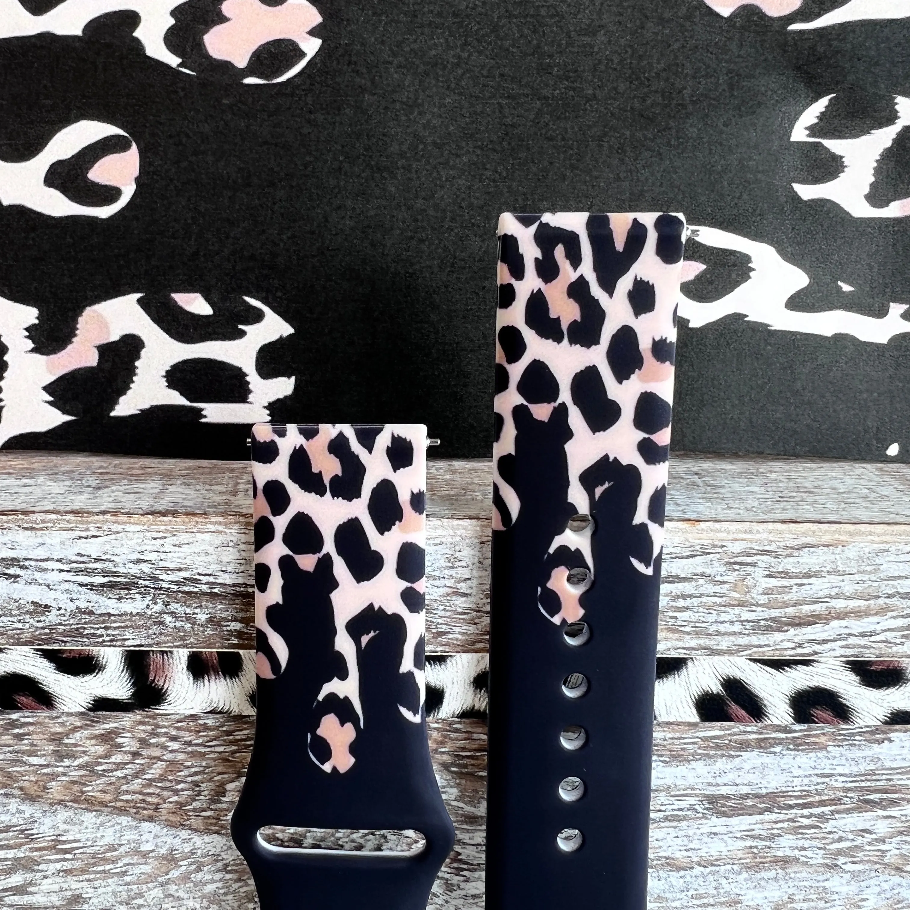 Leopard Drip Print Silicone Band For Samsung Watch