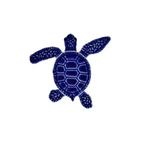 Loggerhead Turtle A Mini - 4" Blue - Pool Mosaic