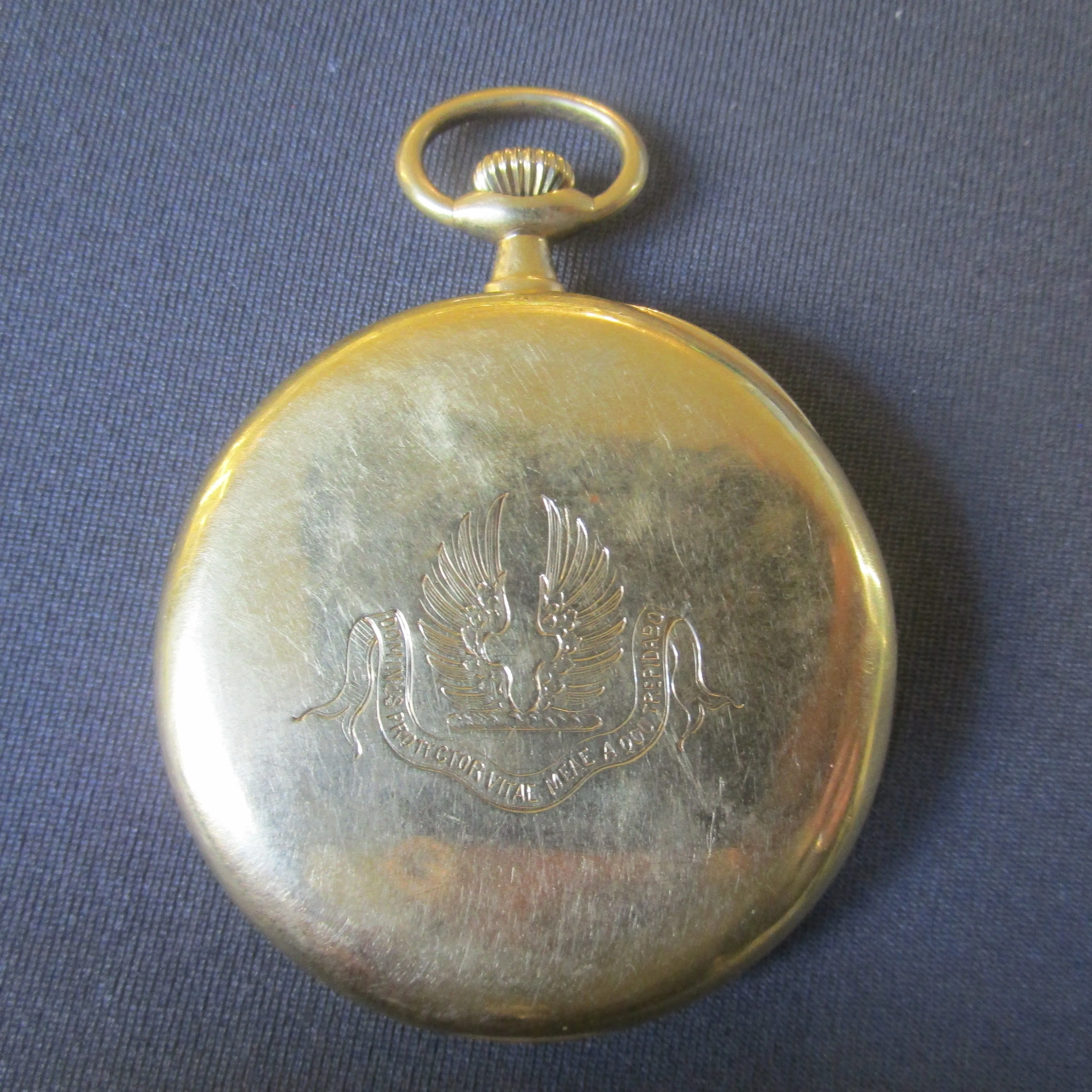 Longines 18k Gold Open Face Manual Wind Pocket Watch GWO Antique circa 1909