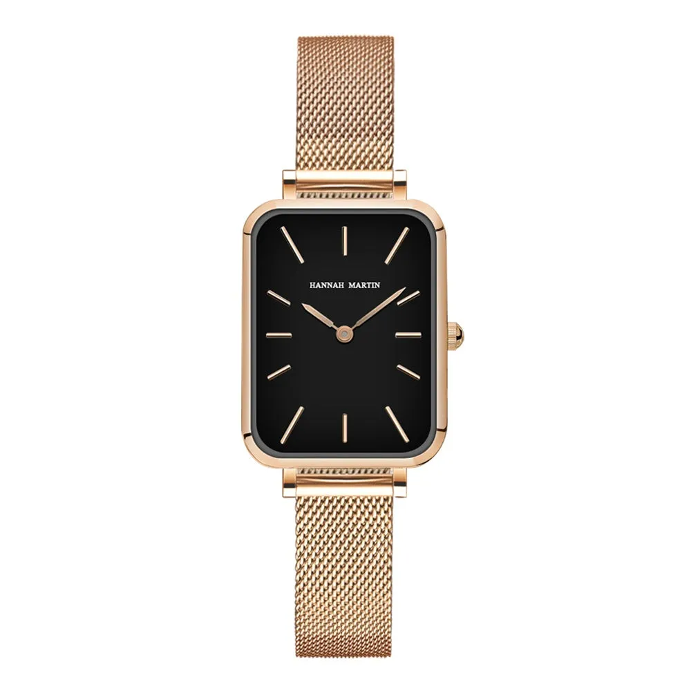 Luxury Ladies Bracelet Quartz Watch Ultrathin Simple Fashion Japanese Movement Stainless Steel Mesh Belt Watch