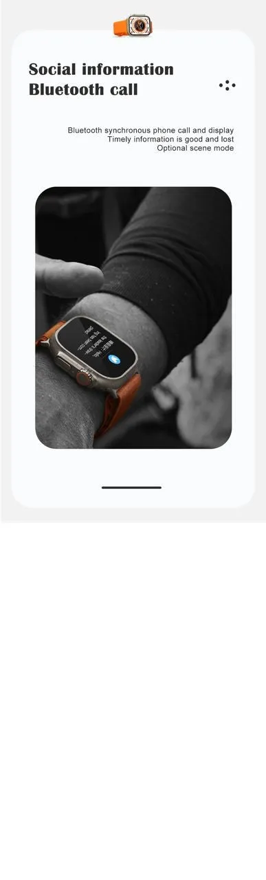 M8 Ultra Orange Bubble Strap