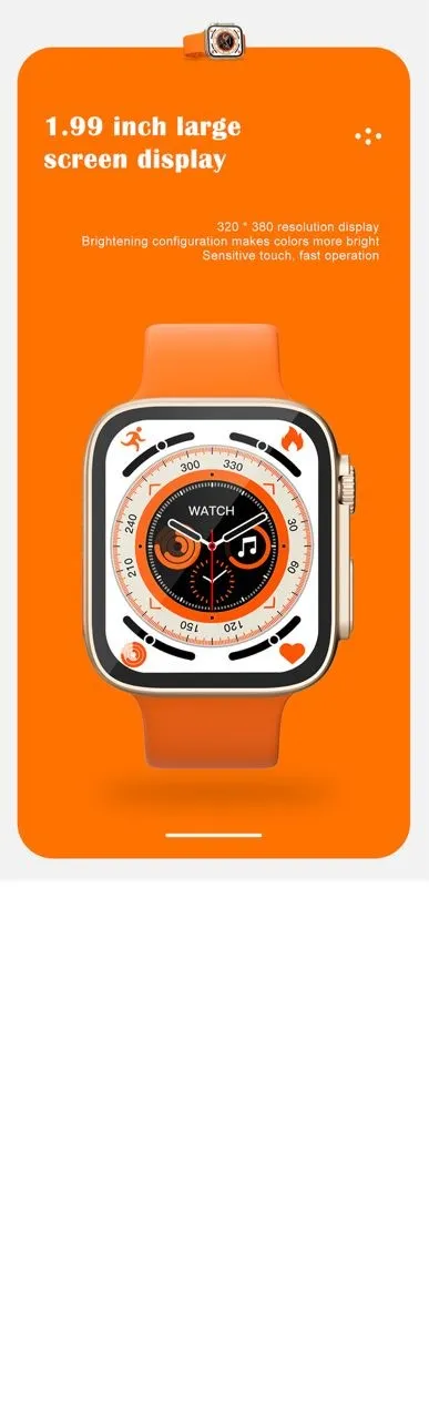 M8 Ultra Orange Bubble Strap