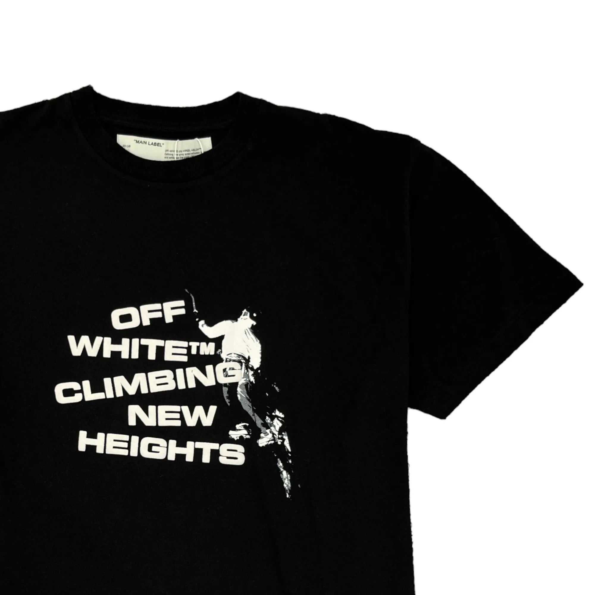 Men's Mountain Climbing Logo T-Shirt Black Size M