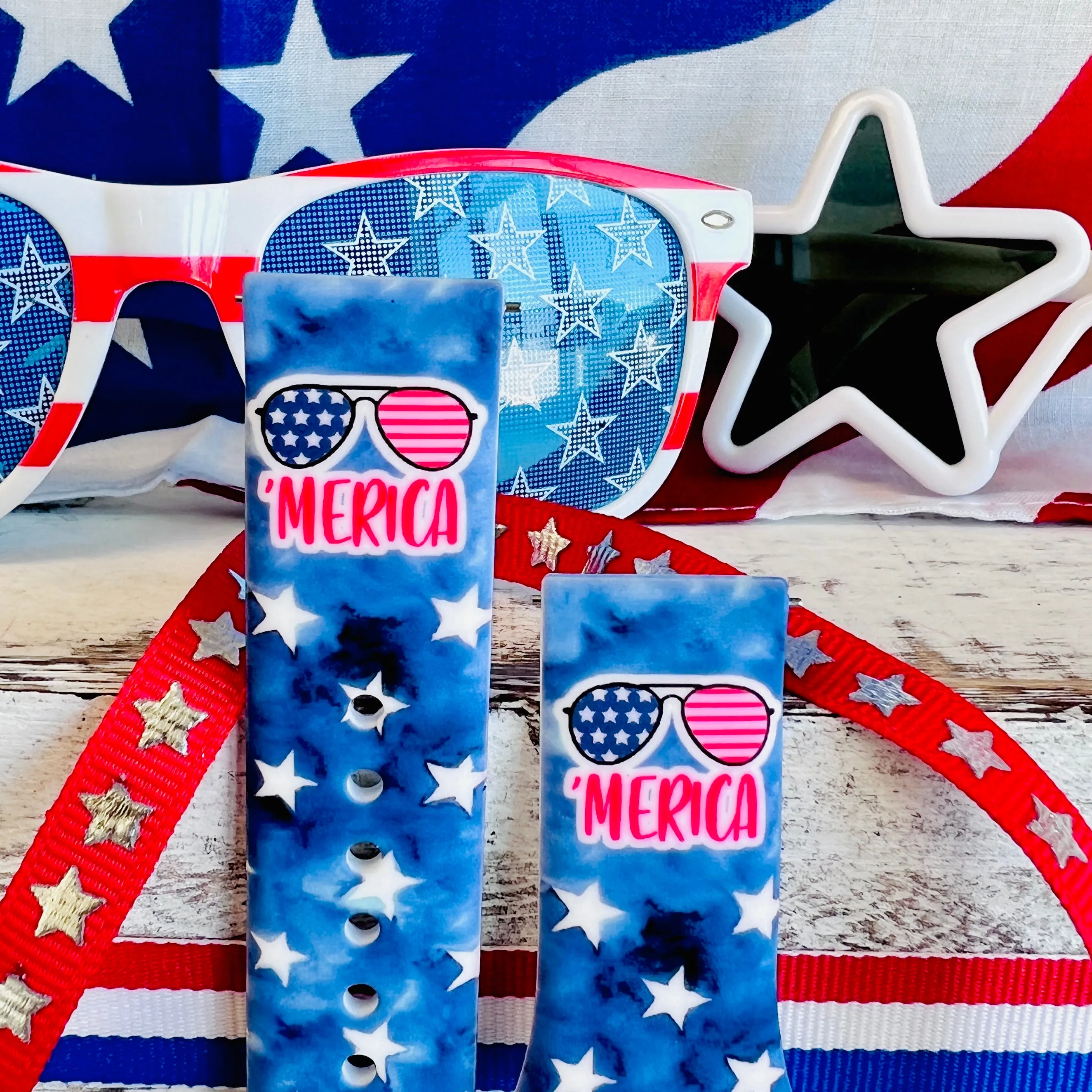 'Merica Print Silicone Band For Samsung Watch