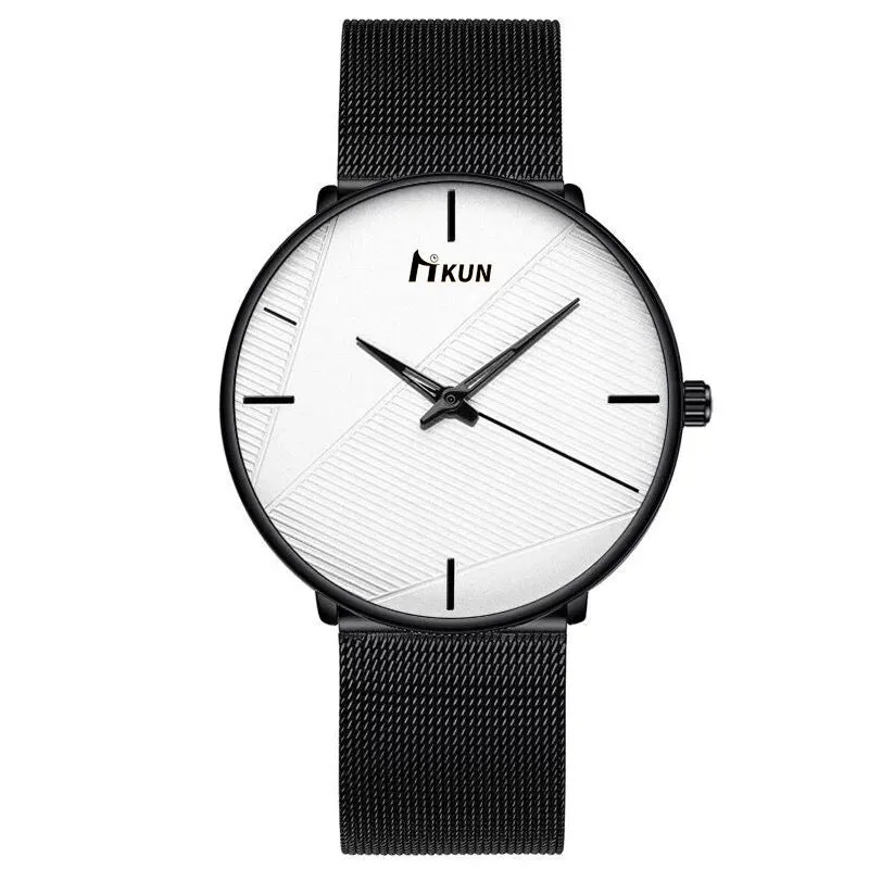 Mesh Strap Watch Fashion Trend Belt Quartz Watch Men's Student