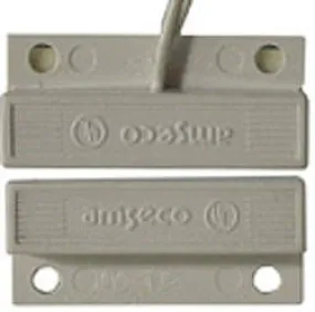 Mini Surface Mount Magnetic Reed Contact, Closed Circuit, With Snap-Off Mounting Tabs, White JMS-10C