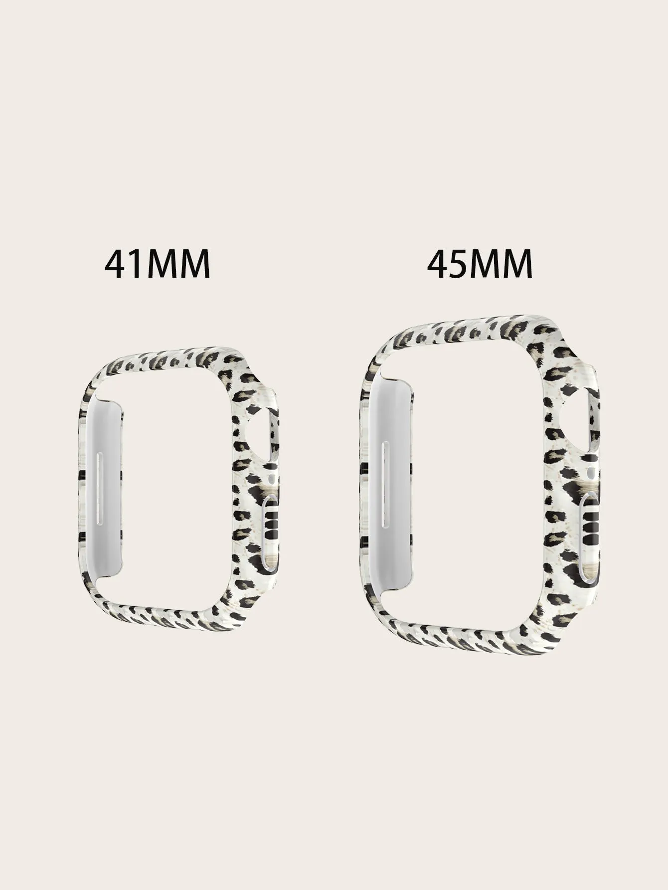 Protective Bumper Case with Screen Protector for Apple Watch 42mm- Leopard Print