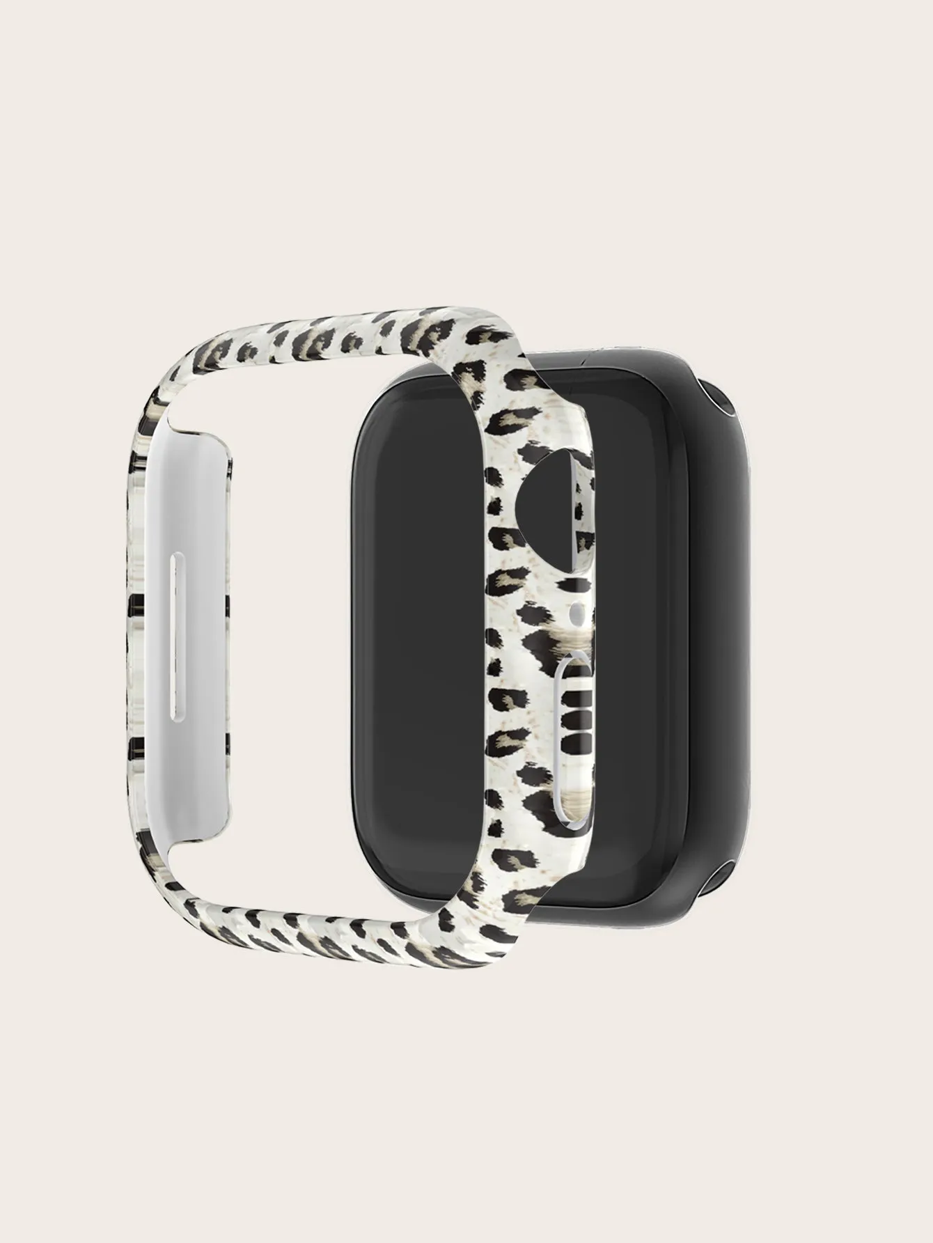 Protective Bumper Case with Screen Protector for Apple Watch 42mm- Leopard Print