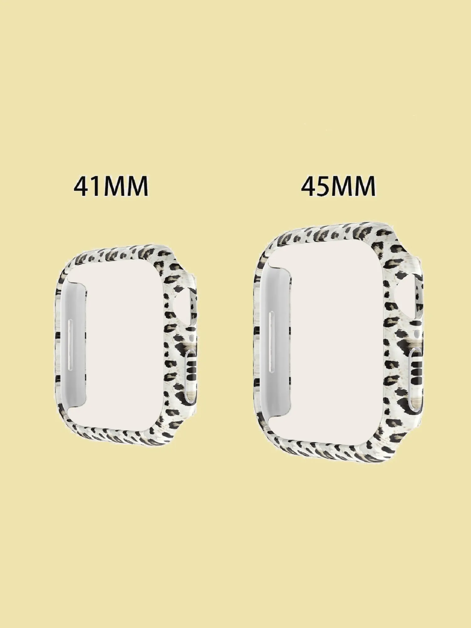 Protective Bumper Case with Screen Protector for Apple Watch 42mm- Leopard Print