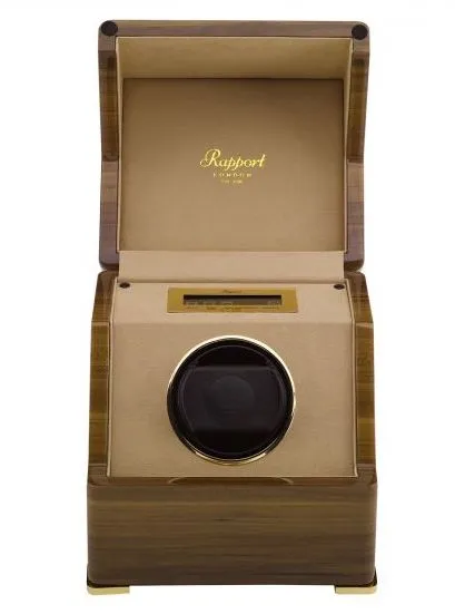 RAP Watch Winder Perpetua III Single Touch Screen Walnut Finish