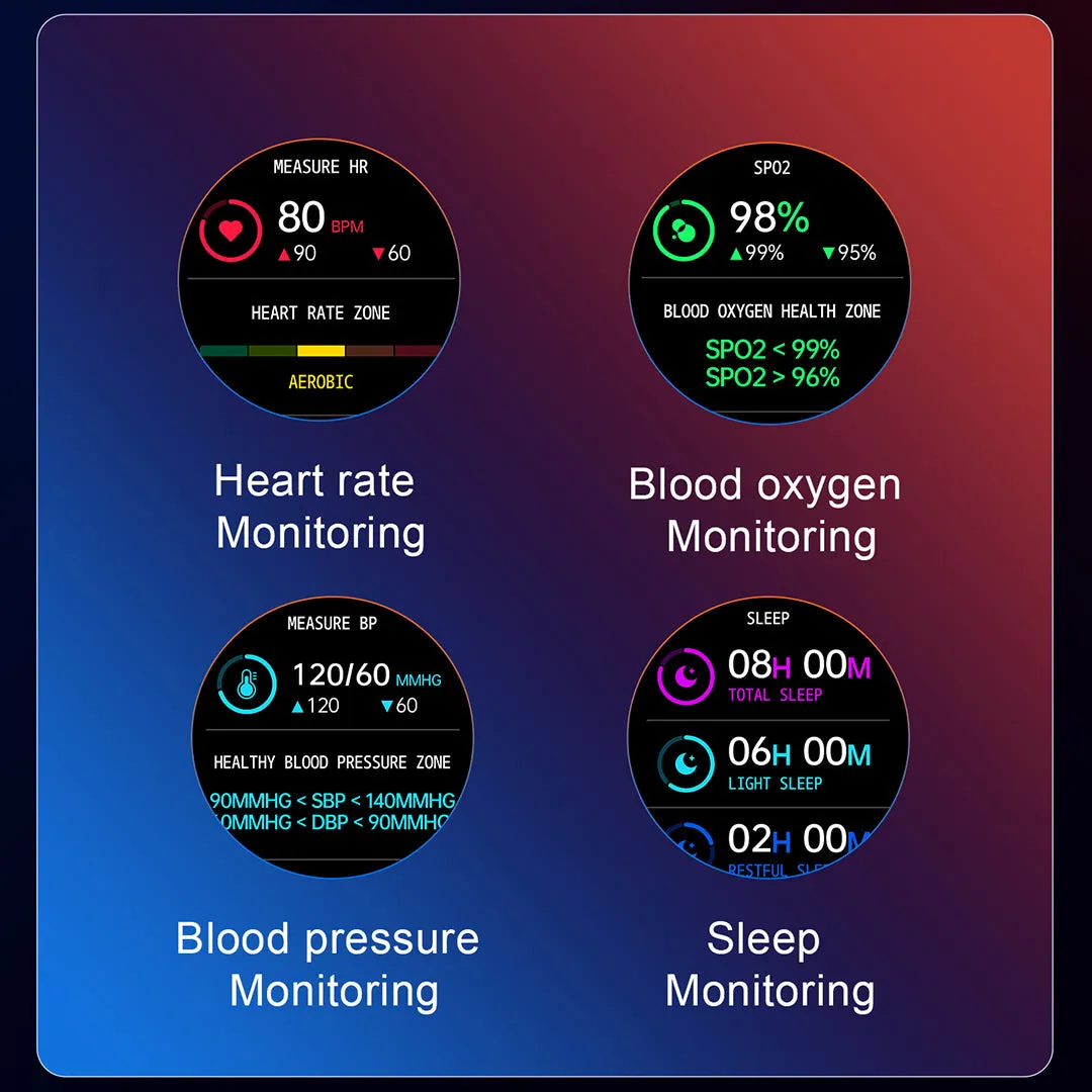 RollsTimi RTG101 Men's Smartwatch Amoled Screen Business Sports Fitness Tracker Smart Watch for Women Heart Rate Blood Pressure Monitoring