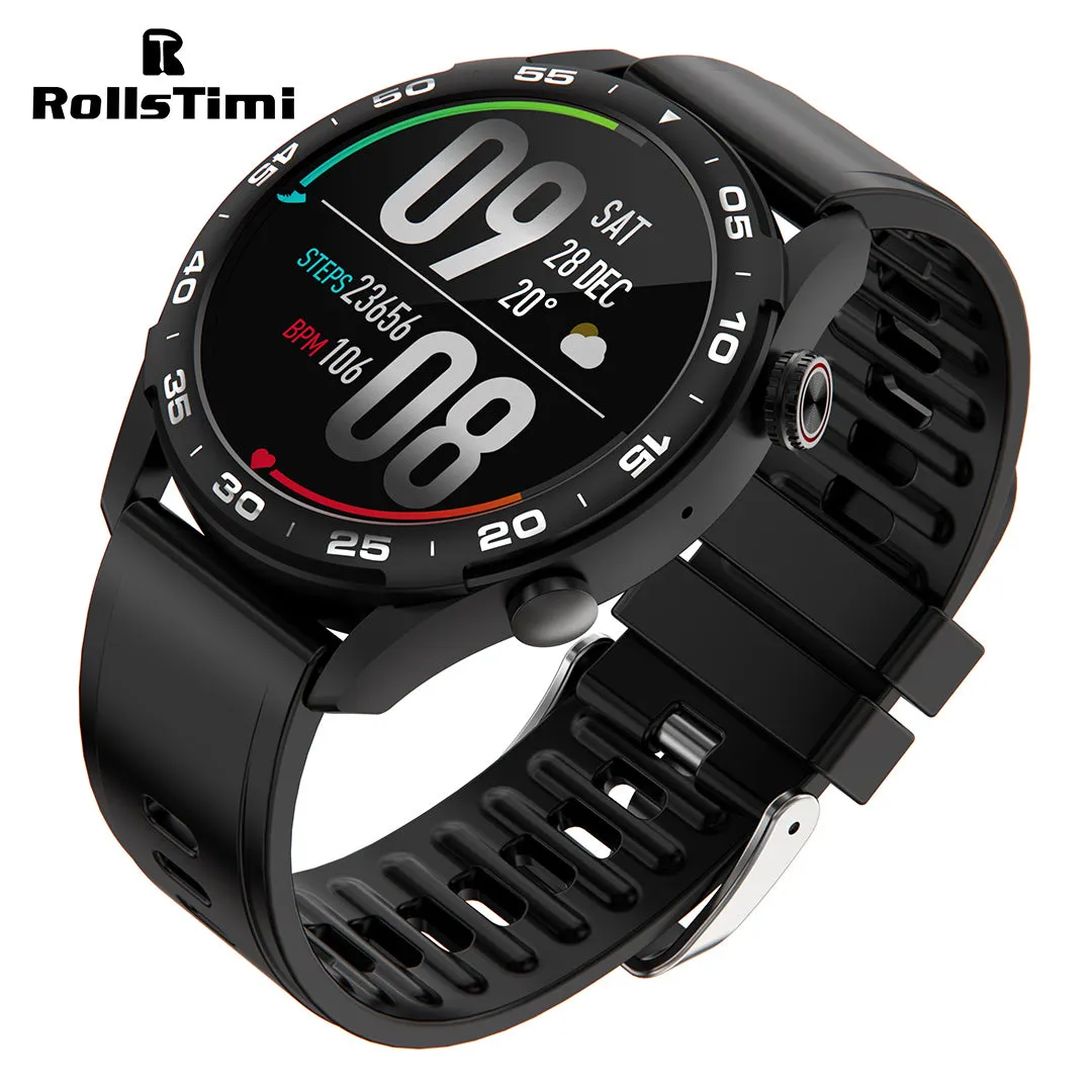 RollsTimi RTG101 Men's Smartwatch Amoled Screen Business Sports Fitness Tracker Smart Watch for Women Heart Rate Blood Pressure Monitoring