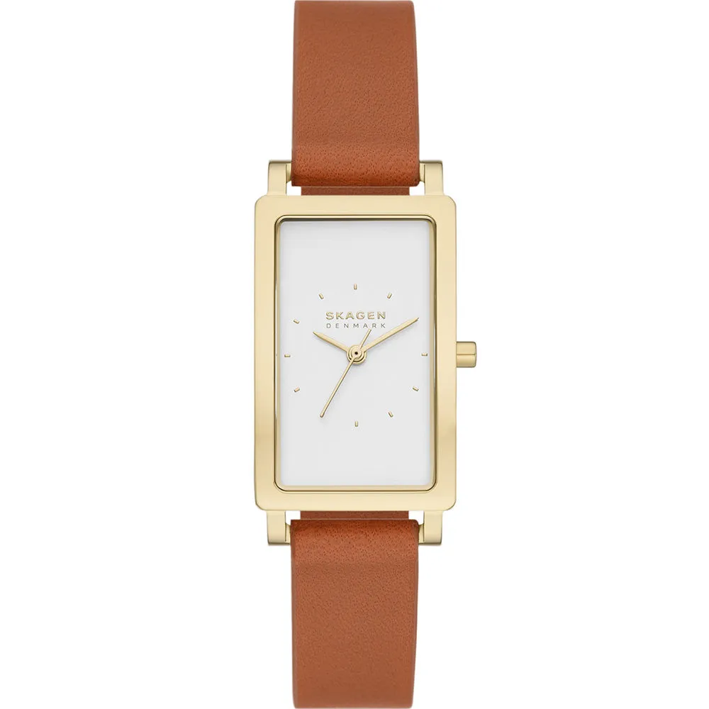 Skagen SKW3097 Hagen Brown Leather Ladies Watch