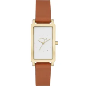 Skagen SKW3097 Hagen Brown Leather Ladies Watch