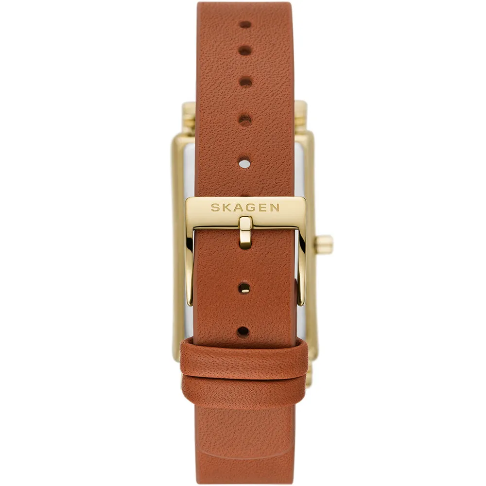 Skagen SKW3097 Hagen Brown Leather Ladies Watch