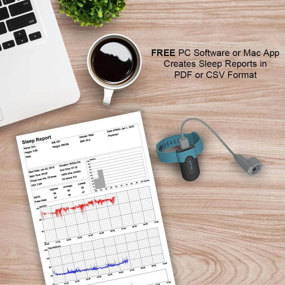 SleepU™ Wrist Sleep Oxygen Monitor