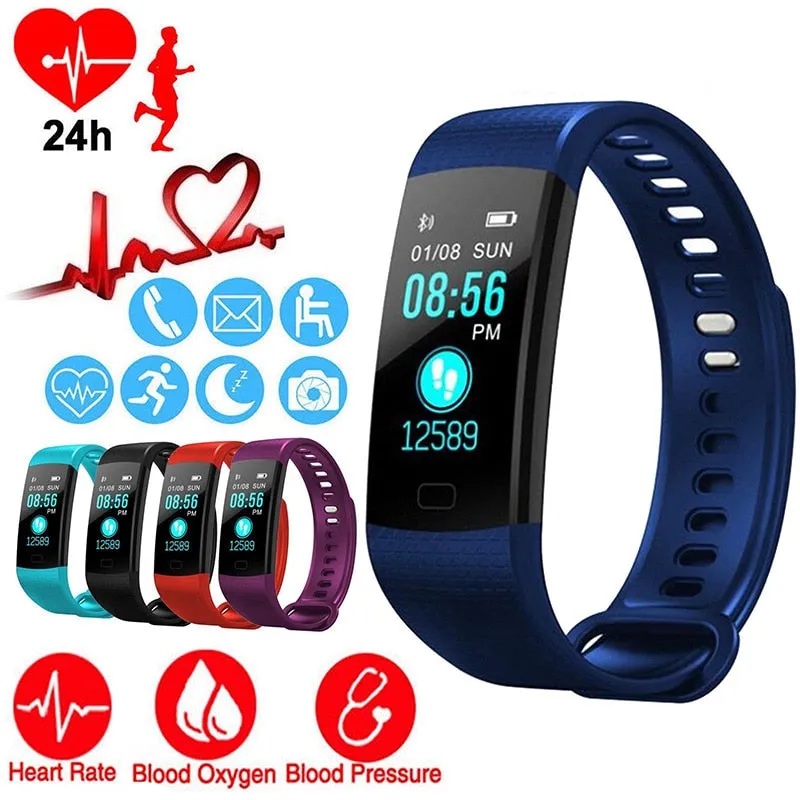 Smart Watch Sports Fitness Activity Heart Rate Tracker Blood Pressure wristband IP67 Waterproof band Pedometer for IOS Android