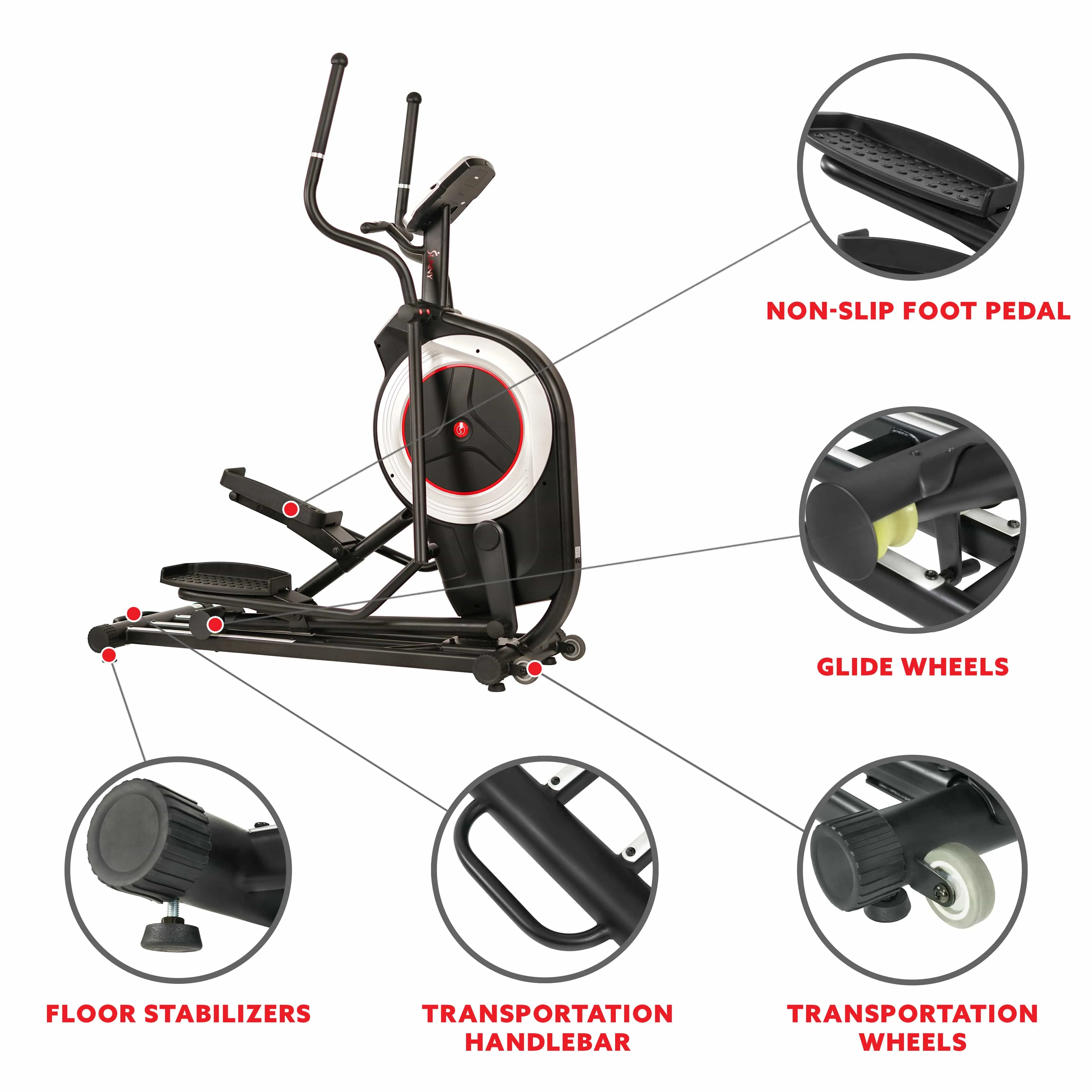 Sunny Health & Fitness Programmable Elliptical Trainer SF-E3875