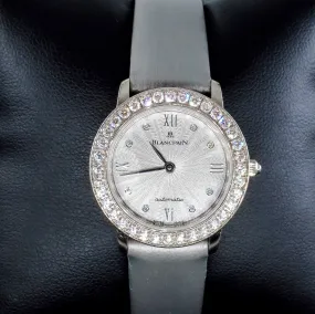 Swiss Pre-Owned Blancpain Diamond Self-winding Automatic 18k White Gold Ladies WATCH