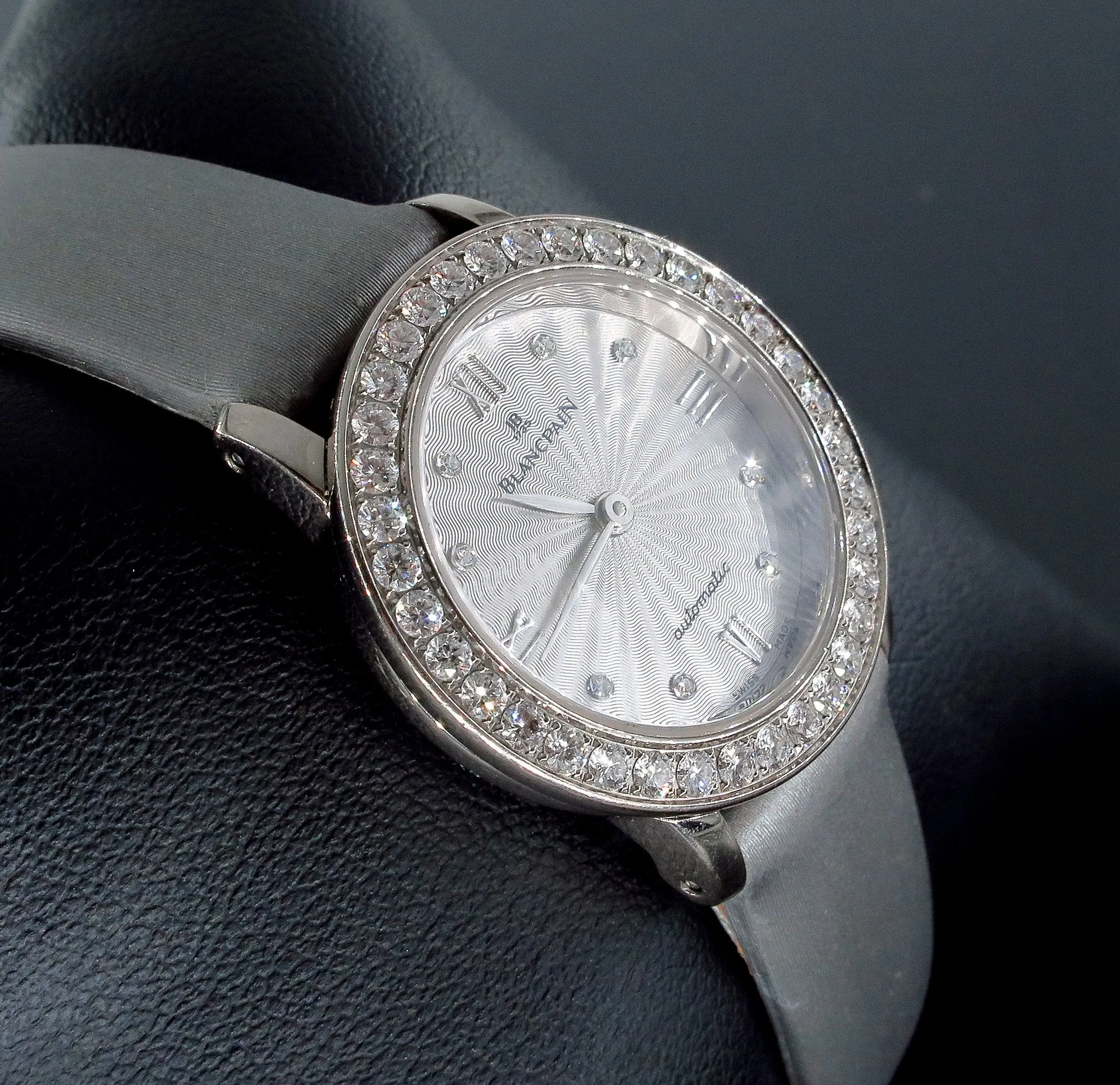 Swiss Pre-Owned Blancpain Diamond Self-winding Automatic 18k White Gold Ladies WATCH