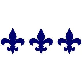 Tribal Fleur De Lis Step Marker - Blue (Set of 3) - Pool Mosaic