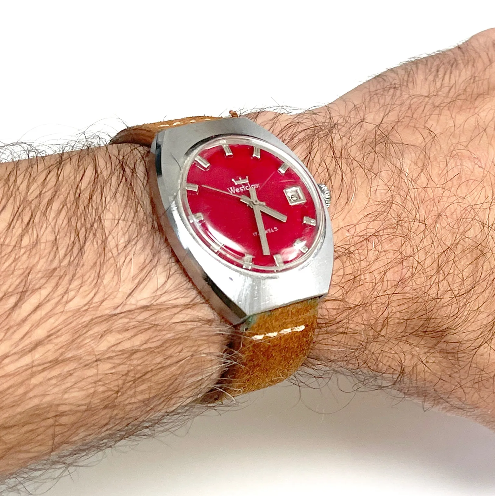 Vintage Westclox Red Dial Watch