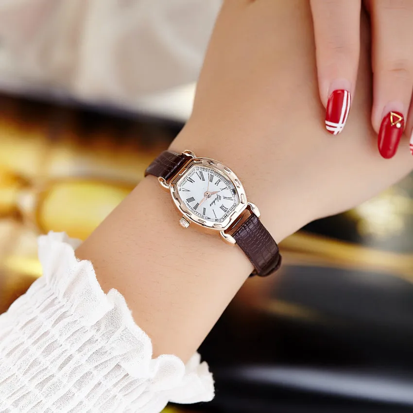 Women's Watch Women's Korean-Style Trendy Retro Belt Electronic Simple Student Ladies Fashion Watch